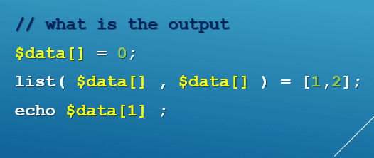 What is the output?